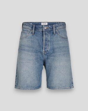 Jack & Jones Tony Original Shorts SBD 210 i blå denim, casual shorts med klassisk pasform og synlig denim struktur.