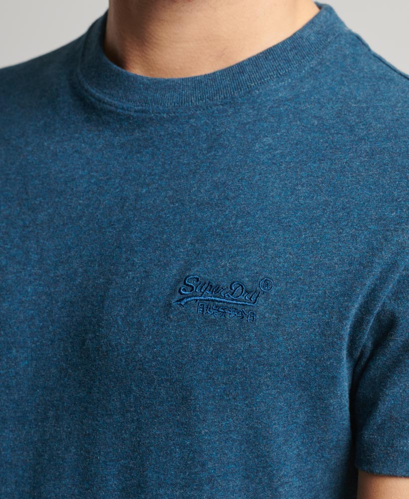 Essential Logo Emb Tee - Teal Blue Marl - The Sons online