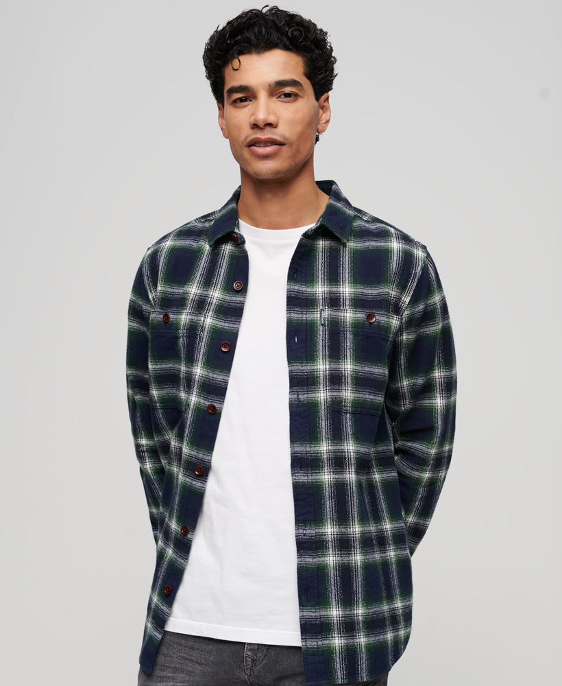 Vintage Check Overshirt - Labrea Ombre Navy