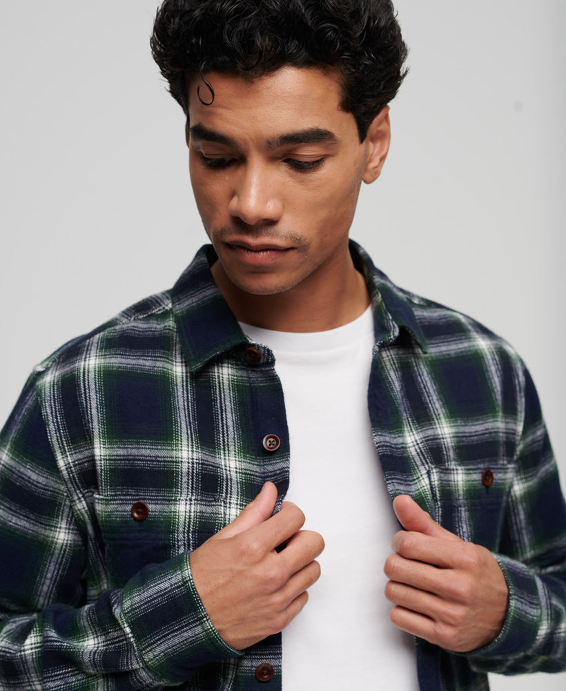 Vintage Check Overshirt - Labrea Ombre Navy