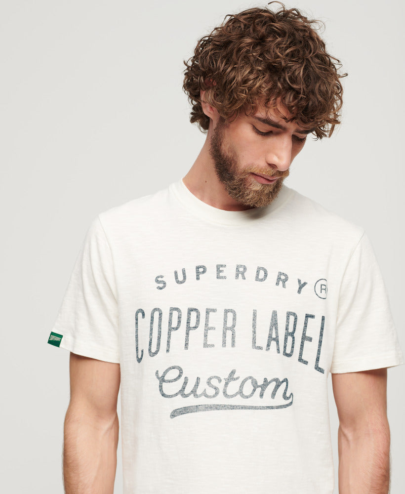 Copper Label Workwear Tee - Cream Slub