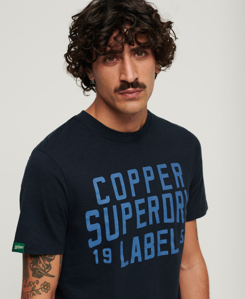 Copper Label Workwear Tee - Eclipse Navy Slub