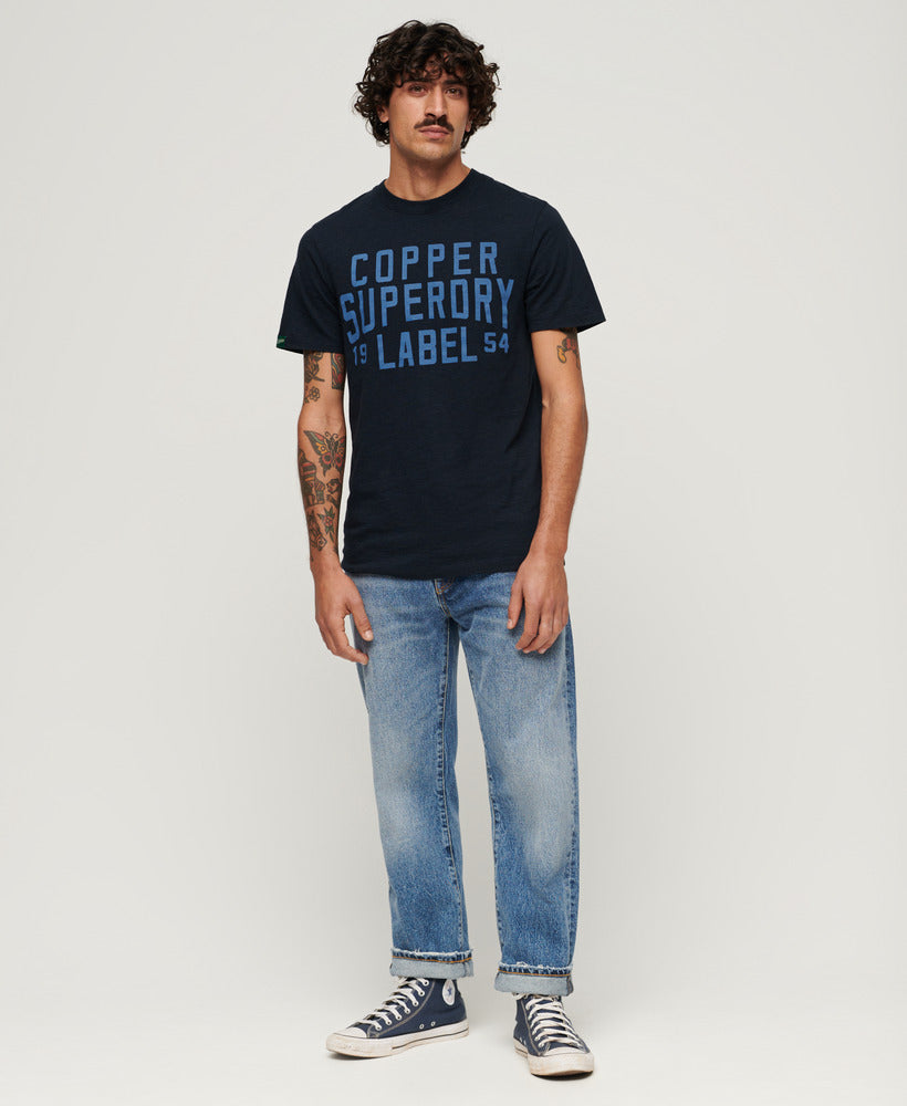 Copper Label Workwear Tee - Eclipse Navy Slub