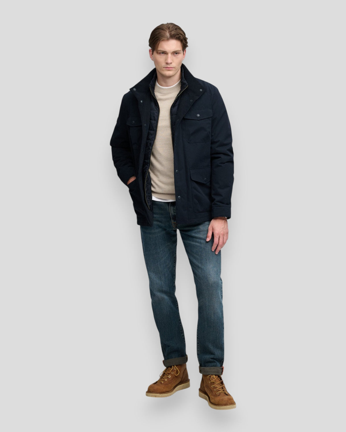 2 In 1 Burford Jacket - Eclipse Navy