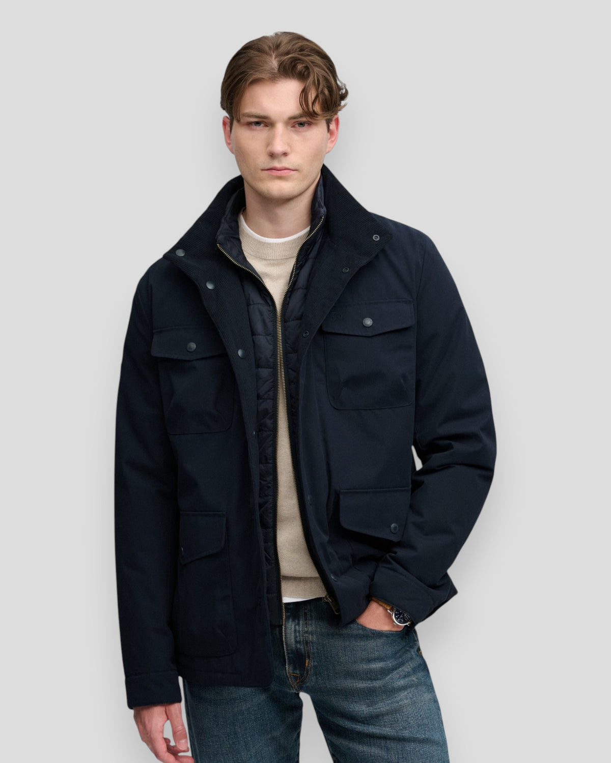 2 In 1 Burford Jacket - Eclipse Navy