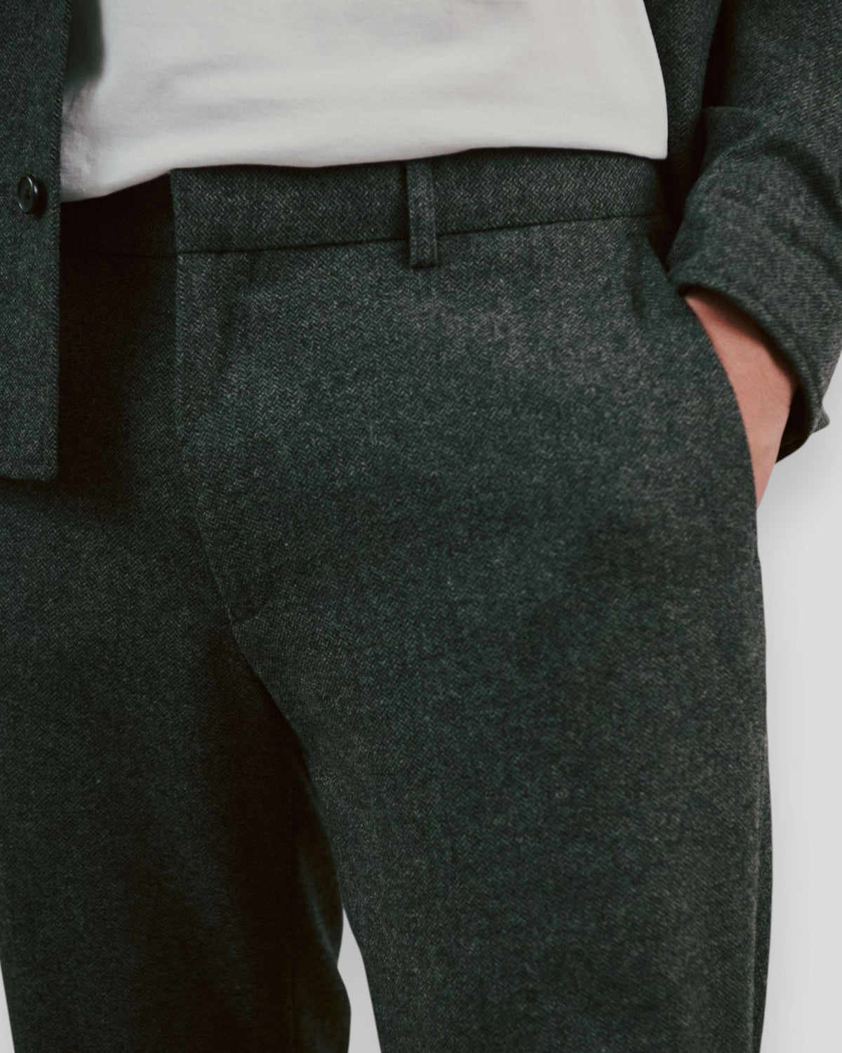 Melliw Classic Fit Suit Pants - Grey