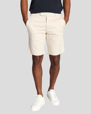 Bruun & Stengade Loris Regular Fit Shorts showing navy blue fabric and casual design, ideal for summer wear.