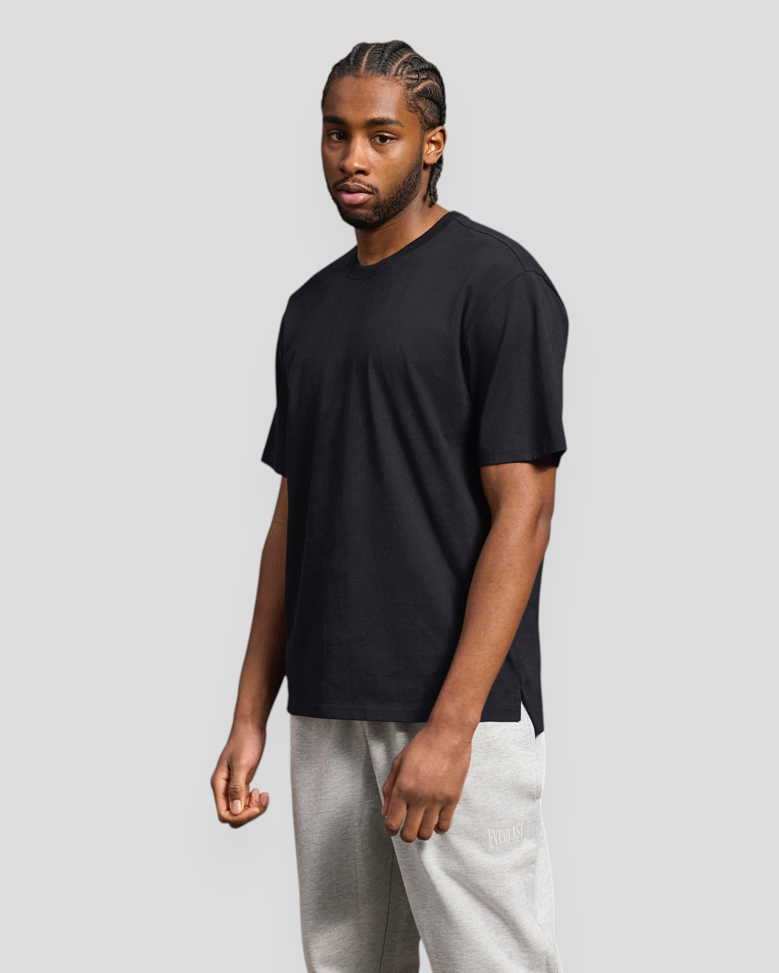 Heavy Box Fit SS Tee - Black Beauty