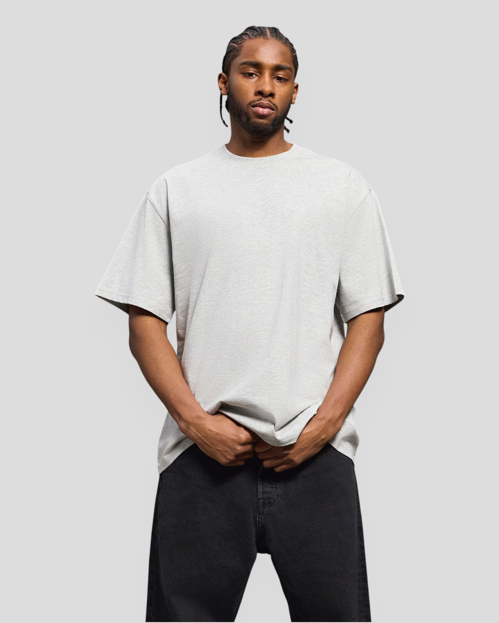 Back Logo SS Tee - Light Grey