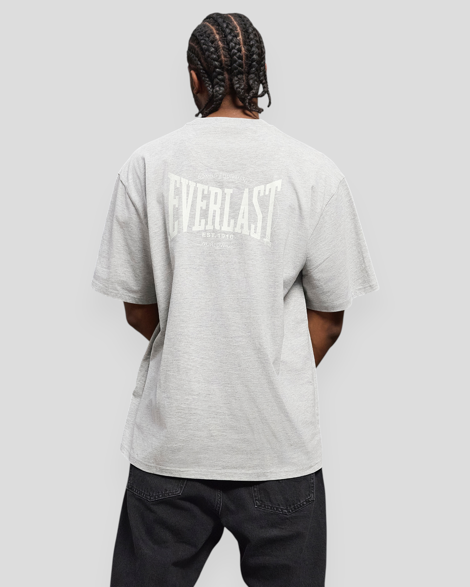 Back Logo SS Tee - Light Grey
