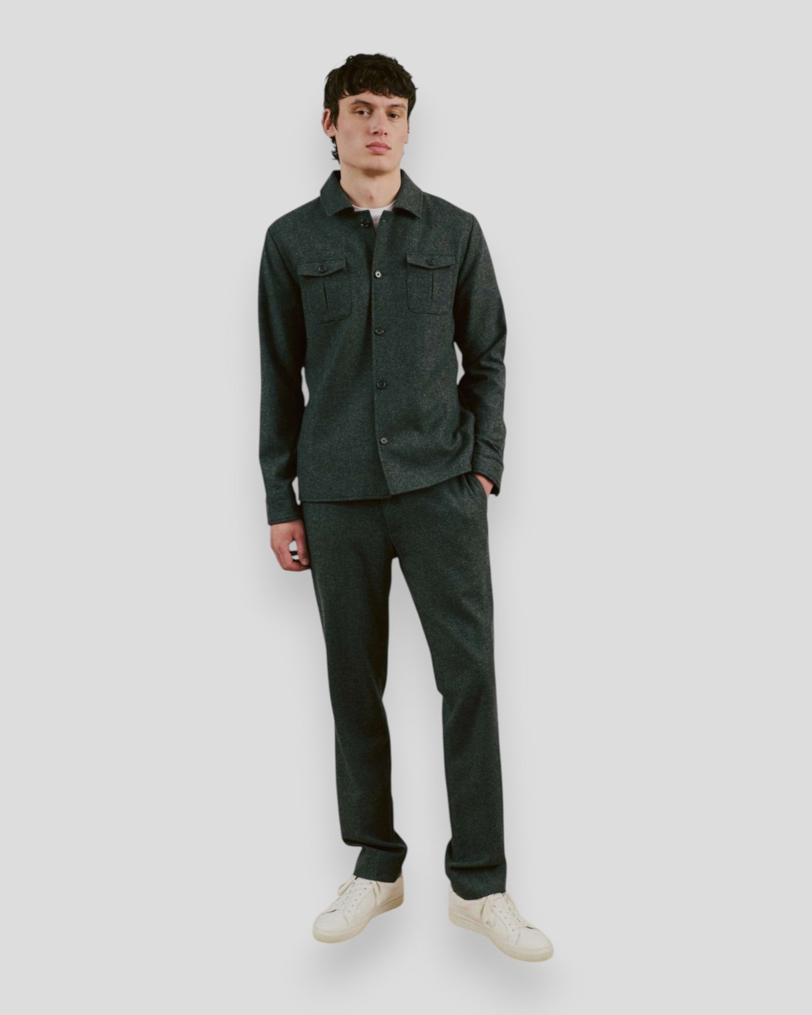 Melliw Classic Fit Suit Pants - Grey